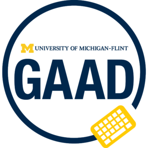 UM-Flint Global Accessibility Awareness Day logo