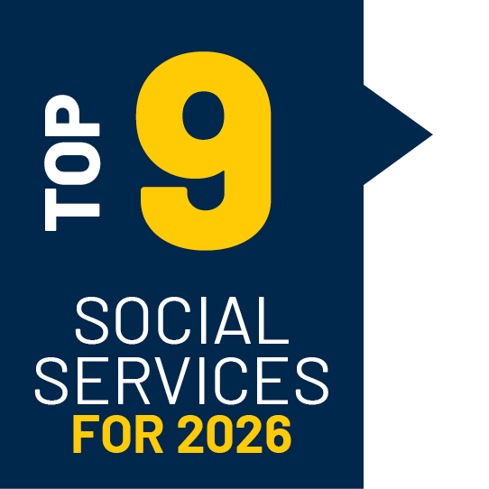 Top 9 social services for 2026.