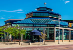 Exterior view of the University Pavilion