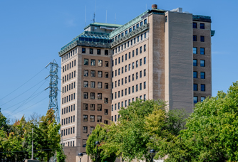 Exterior view of UM-Flint's Northbank Center
