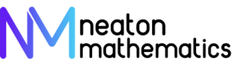 neaton mathematics logo featuring stylized "NM" in gradient colors followed by the word "mathematics" in black.