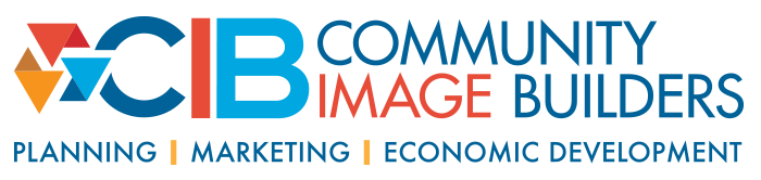 CIB Community Image Builders logo with the tagline "Planning | Marketing | Economic Development."