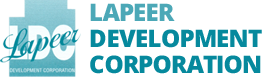 Lapeer Development Corporation logo featuring the text "Lapeer" and "DEVELOPMENT CORPORATION."