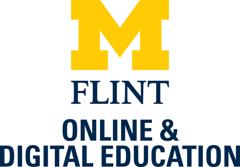 UM-Flint Online and DIgital Education logo