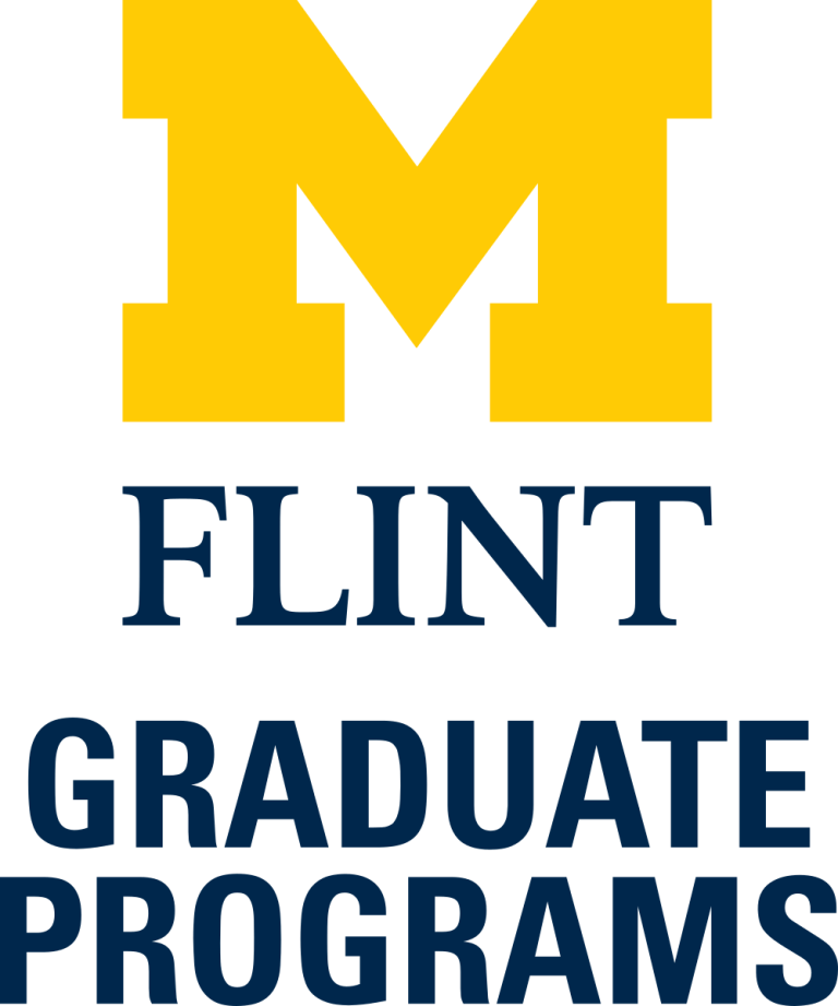 M logo with "FLINT" and "GRADUATE PROGRAMS" in blue text below.
