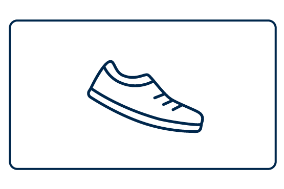 Icon of a sneaker with laces.