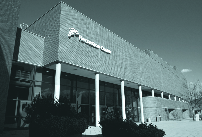 Exterior of the Recreation Center building.